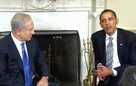 Barack Obama y Benjamin Netanyahu - By Executive Office of the President [Public domain], via Wikimedia Commons