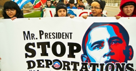 Manifestaciones por las promesas de Obama. En cinco años se deportaron mas de dos millones de personas.
